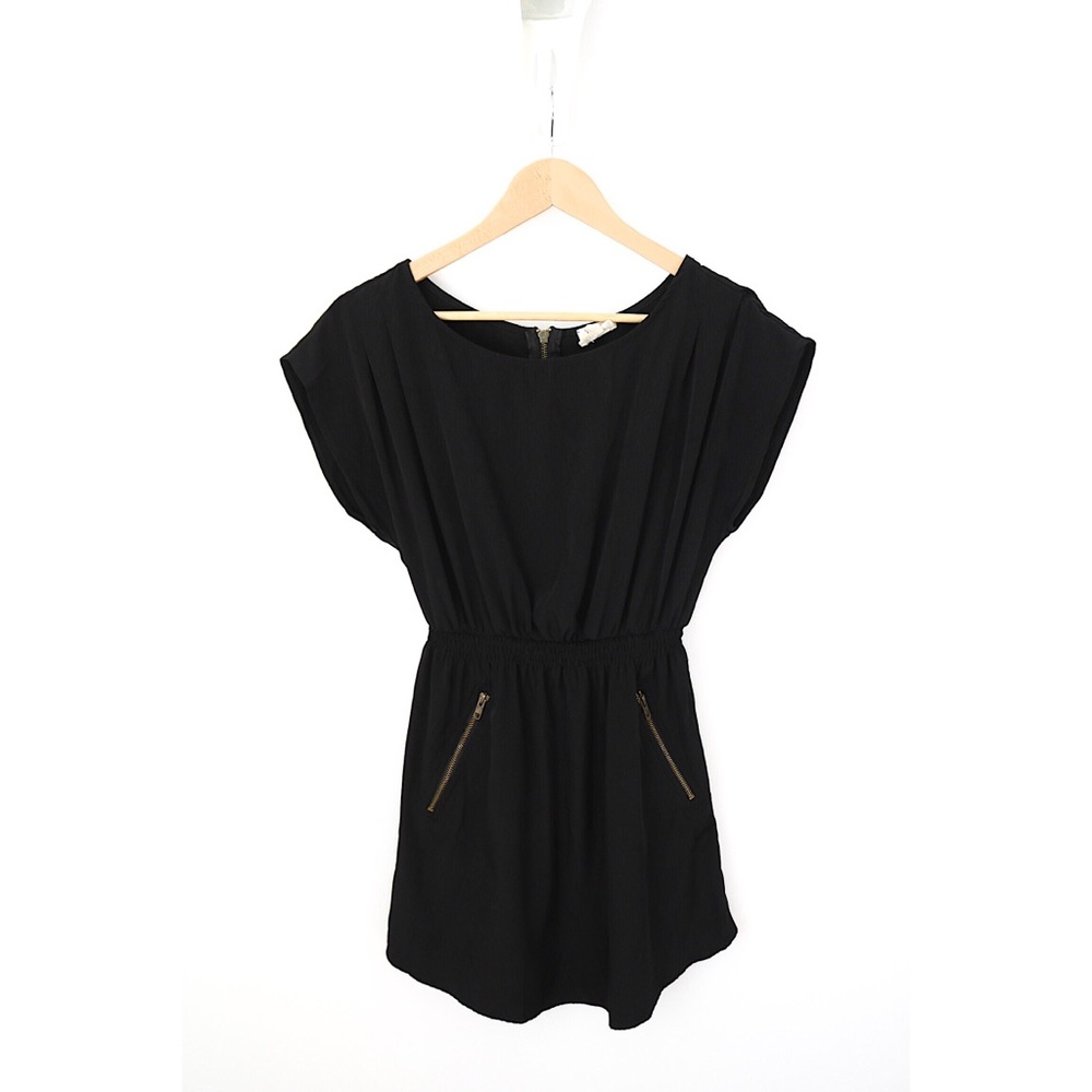 Satin Black Mini Dress